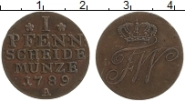 Продать Монеты Пруссия 1 пфенниг 1790 Медь
