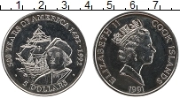 Продать Монеты Острова Кука 5 долларов 1991 Медно-никель
