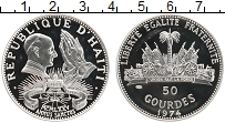 Продать Монеты Гаити 50 гурдес 1974 Серебро