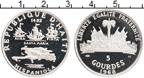 Продать Монеты Гаити 5 гурдес 1967 Серебро