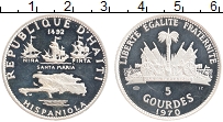 Продать Монеты Гаити 5 гурдес 1970 Серебро