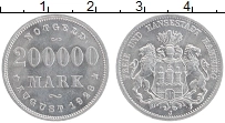 Продать Монеты Гамбург 200000 марок 1923 Алюминий