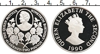 Продать Монеты Олдерни 2 фунта 1990 Серебро