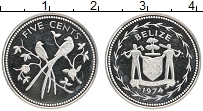 Продать Монеты Белиз 5 центов 1974 Серебро