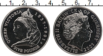 Продать Монеты Гернси 5 фунтов 2001 Медно-никель