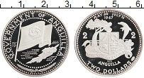 Продать Монеты Ангилья 2 доллара 1969 Серебро