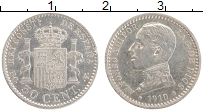 Продать Монеты Испания 50 сентим 1904 Серебро