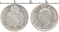 Продать Монеты Испания 50 сентим 1928 Серебро