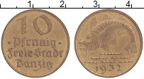 Продать Монеты Данциг 10 пфеннигов 1932 Бронза