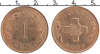 Продать Монеты Мальта 1 цент 1977 Бронза