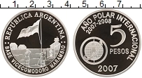 Продать Монеты Аргентина 5 песо 2007 Серебро