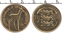 Продать Монеты Эстония 5 крон 1993 Бронза