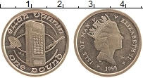 Продать Монеты Остров Мэн 1 фунт 1988 Латунь