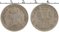 Продать Монеты Ангола 4 макутас 1927 Медно-никель