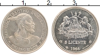 Продать Монеты Лесото 5 лисенте 1966 Серебро
