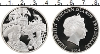 Продать Монеты Острова Питкэрн 2 доллара 2014 Серебро
