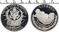 Продать Монеты США 1 доллар 1991 Серебро
