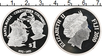 Продать Монеты Фиджи 1 доллар 2010 Серебро