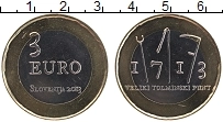 Продать Монеты Словения 3 евро 2013 Биметалл