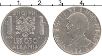 Продать Монеты Албания 0,50 лек 1939 Медно-никель