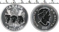Продать Монеты Канада 5 долларов 2005 Серебро