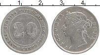 Продать Монеты Стрейтс-Сеттльмент 20 центов 1878 Серебро