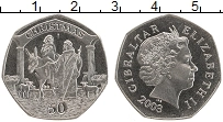Продать Монеты Гибралтар 50 пенсов 2003 Медно-никель