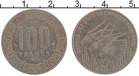 Продать Монеты Центральная Африка 100 франков 1998 Медно-никель