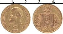 Продать Монеты Бразилия 10000 рейс 1867 Золото