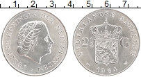 Продать Монеты Антильские острова 2 1/2 гульдена 1964 Серебро