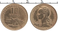 Продать Монеты Сомали 10 франков 1965 Латунь