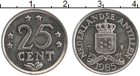 Продать Монеты Антильские острова 25 центов 1981 Медно-никель
