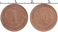Продать Монеты Зимбабве 1 цент 2014 Бронза