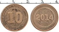 Продать Монеты Зимбабве 10 центов 2014 Латунь