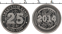 Продать Монеты Зимбабве 25 центов 2014 Медно-никель