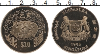 Продать Монеты Сингапур 10 долларов 1995 Медно-никель