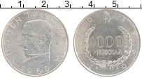 Продать Монеты Финляндия 1000 марок 1960 Серебро