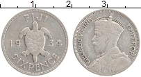 Продать Монеты Фиджи 6 пенсов 1935 Серебро