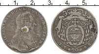 Продать Монеты Зальцбург 20 крейцеров 1784 Серебро