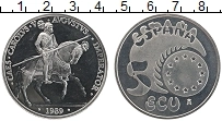 Продать Монеты Испания 5 экю 1989 Серебро