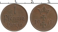 Продать Монеты Данциг 1 пфенниг 1937 Бронза