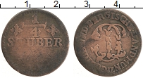 Продать Монеты Берг 1/4 стюбера 1785 Медь