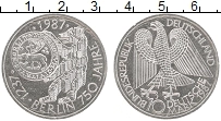 Продать Монеты ФРГ 10 марок 1987 Серебро