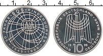 Продать Монеты ФРГ 10 марок 1999 Серебро