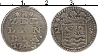 Продать Монеты Зеландия 2 стивера 1745 Серебро