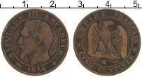 Продать Монеты Франция 5 сантим 1857 Медь