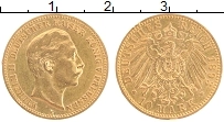 Продать Монеты Пруссия 10 марок 1893 Золото