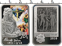 Продать Монеты Андорра 10 динерс 2010 Серебро