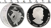 Продать Монеты Канада 25 долларов 2008 Серебро
