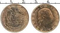 Продать Монеты Италия 200 лир 1999 Латунь